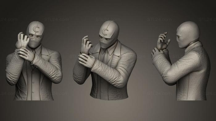 Бюсты монстры и герои (Одежда Лунного Рыцаря, BUSTH_0228) 3D модель для ЧПУ станка